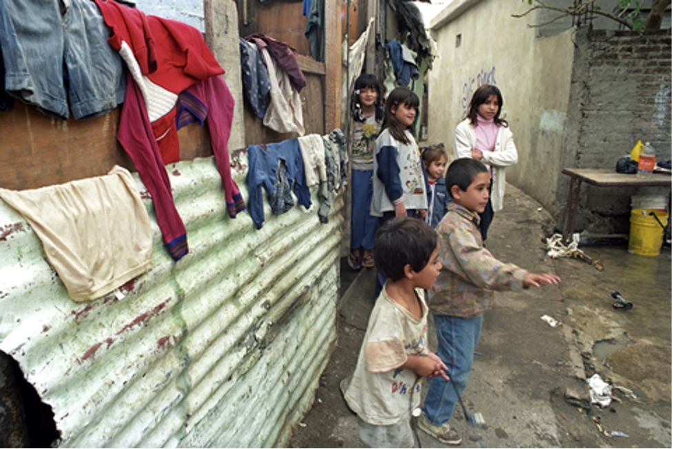 Images from a photovoice project being used to show the living conditions of children in Buenos Aires.